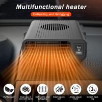 Frío y Caliente: Encendedor de cigarrillos con ventilador de Automóvil portátil, calefacción de Automóvil 2 en 1, 12 V 120 W, ventilador de Automóvil y desfreezador con rotación de 360 ° - details 3