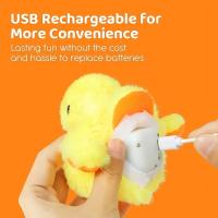 Juguete Interactivo Para Gatos Con Sensor De Vibración Peluche Lavable Juguete Eléctrico De Pato Que Puede Saltar Y Volar Juego Ideal Para Gatos Y Gatitos - details 2