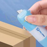 Abrepuertas Retráctil Con Papel Térmico Y Corrector 2 En 1 Con Cuchillo Protector De Privacidad Para Información Eraser - details 1