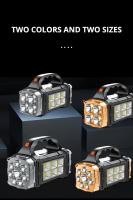 Linterna Portátil Potente Recargable USB Con Luz LED Solar Y COB Para Trabajo 4 Niveles De Iluminación Lámpara De Camping Y Teléfono Móvil - details 12