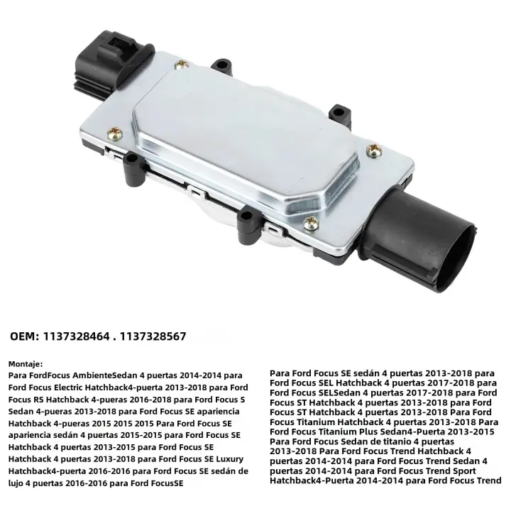Módulo De Ventilador De Enfriamiento Para Motor Compatible Con Ford Focus Ambiente Sedán 4-Puertas 1137328567 Pieza De Repuesto Para Radiador - 1