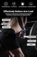 2Pcs Cinturón De Ejercicio Antideslizante Para Peso Muerto Y Tirantes De Agarre Fitness Silicona Resistente Al Desgaste Para Gimnasio Y Ejercicios Con Mancuernas - details 1