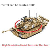 Bloques De Construcción De Tanque De Batalla Principal Merkava MK4 Serie Militar WW2 Para Niños Juguetes Regalos Para Niños De 6 a 12 Años Y Adolescentes - details 28