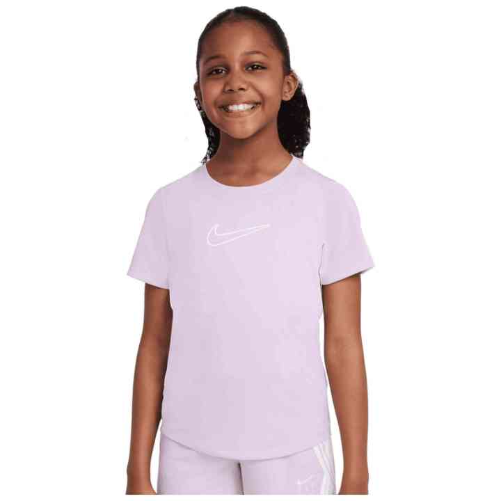 Cami M/C Nike One Jr Nike en color Lila