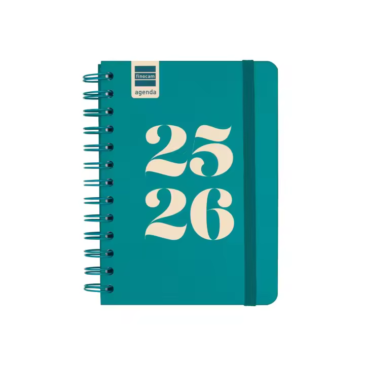 Finocam - Agenda Cosmo Curso 2025 2026 Aqua Septiembre 2025- Agosto 2026 (12 meses) Español - 1