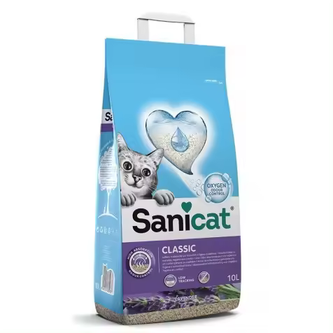Arena Sanicat Classic Lavanda para Gatos 10 L - 1
