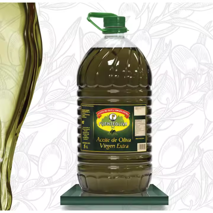 Fuenteoliva Aceite de Oliva Virgen Extra 5 Litros con Aceitunas Seleccionadas para Cocina y Mesa - 1