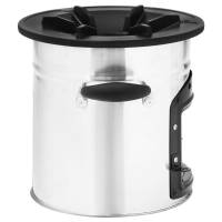 vidaXL Cocina leña camping acero inoxidable plateado 45,5x33x25,5 cm - details 4