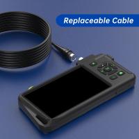 Endoscopio Industrial Con Pantalla IPS De 4.5 Pulgadas Y Lente Impermeable Para Inspección De Tubos Cámara Single Dual Triple Cable Rígido - details 5