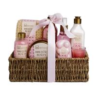 Regalo Set Holistic IDC Institute – Cesta de 8 Piezas con Aroma a Flor de Loto y Té Blanco: Esponja Sisal, Gel, Crema y Bruma Refrescante - details 0