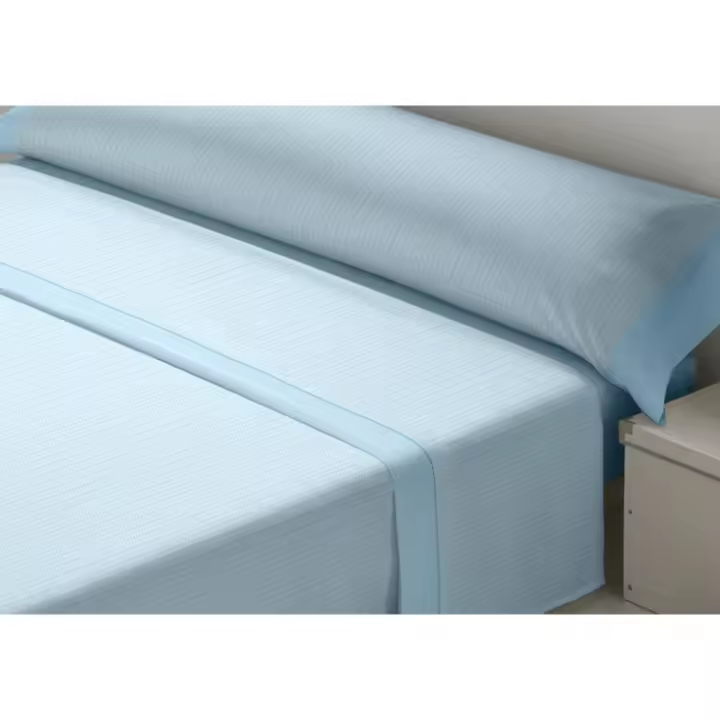 D'Or - Juego de Sábanas D'Or CEBRA Azul Cama de 105 Franela - 1