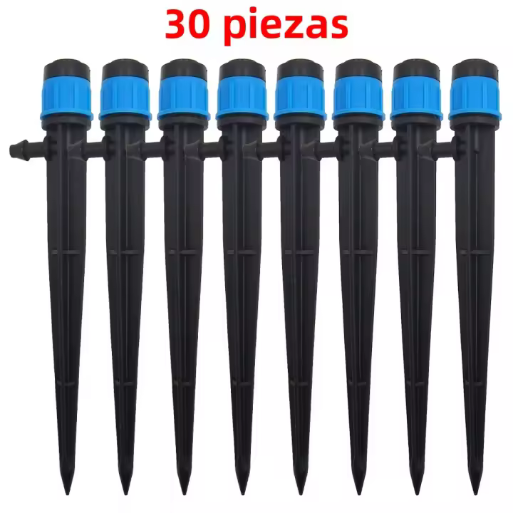30pcs Regadores De 360° Ajustables Para Jardín Y Estufa Con Conectores De Tubo De 4/7mm Accesorios Para Riego De Jardín - 1