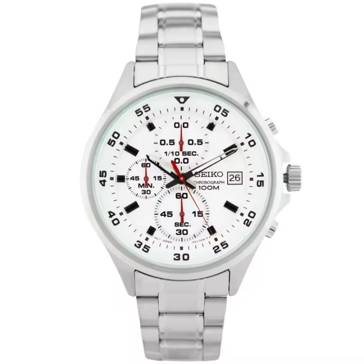Reloj Seiko Hombre SKS623P1 de Acero Inoxidable con Calendario y Crono - 1