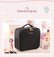 Bolso De Maquillaje Para Viaje Con Espejo Grande Iluminado Organizador De Cosméticos Profesional Impermeable Y Partitionable - details 12