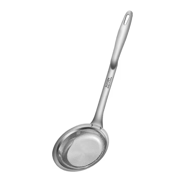 Filtro De Malla Para Hot Pot Percolador De Alimentos Fritos Escurre Grasa Espátula Para Cocina Herramienta De Eliminación De Espuma Y Grasa - 1