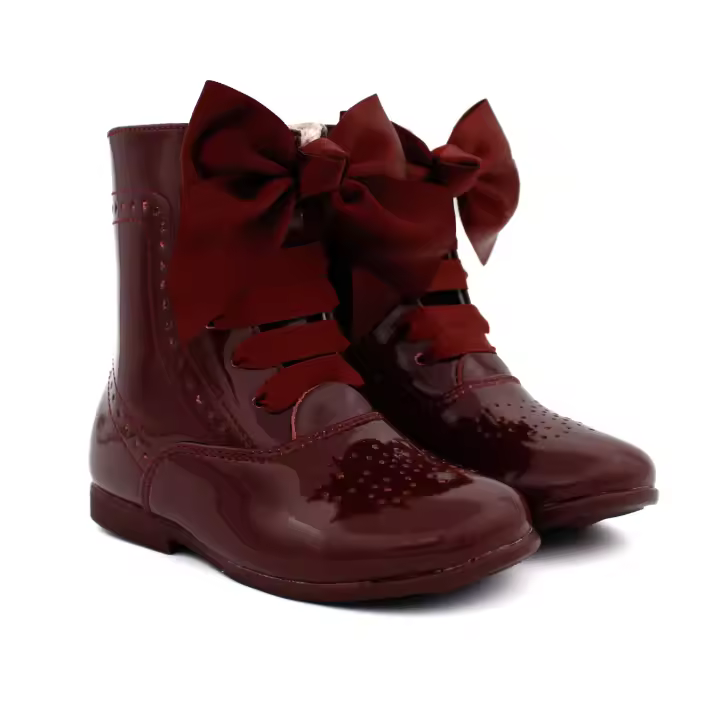 Botas de Charol Pascuala con Lazo Bubble kids A2116 para Niñas - 1