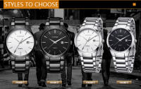 Reloj De Pulsera Masculino CURREN De Moda Simple Con Correa De Acero Inoxidable Resistente Al Agua Calendario Y Estilo De Negocios - details 1