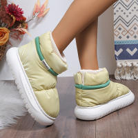 Botas De Piel De Sisal Gruesa Y Antideslizantes Para Mujer Invierno 2024 Nuevas Impermeables Con Suela Gruesa Y Lining De Peluche Botines De Tobillo Cálidos Y Lindos En Colores Variados Talla 36-41 - details 11