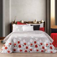 Manterol - Juego de sábanas estampado flores liberty. Calidad 50% Algodón 50% Poliéster de 150 hilos. Incluye bajera ajustable, encimera y fundas de almohada. Sábana de verano con diseño floral. - details 2