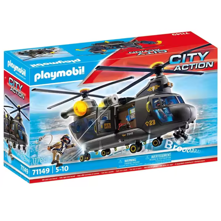 Playmobil Fuerzas Especiales - Helicóptero Banana, 71149, Tienda con Licencia Oficial - 1