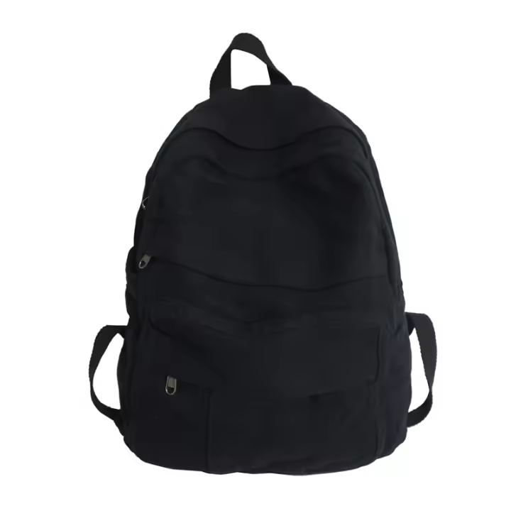 Mochila De Lona Para Mujer Gran Capacidad Estilo Vintage Para Estudiantes De Colegio Y Viajes Mochila Casual Para Damas - 1