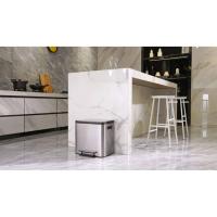 EKO Cubo de Basura con Pedal Ecocasa Plateado Mate Papelera Cocina Capacidad 2 x 15 L,  30 L,  30 + 15 L y mas - details 1