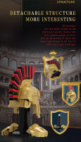 Bloques De Construcción Creativos 33900 Espadachín Medieval Modelo De Guerra Juguete De Rompecabezas Para Niños Regalo 590PCS Tamaño Pequeño Compatible Con Lego ABS Sin Batería - details 2