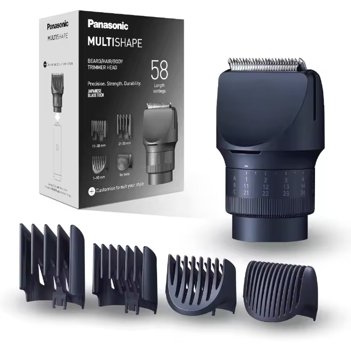Panasonic ER-CTW1: accesorio con cabezal de recortador de barba, pelo y cuerpo resistente al agua y compatible con el sistema MULTISHAPE - 1