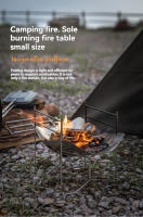 Plataforma De Combustión Plegable CAMPINGMOON Para Acampar Y Barbacoa En Exteriores Plataforma De Carbonización Portátil De Acero Inoxidable Sin Ignición Incluida - details 0