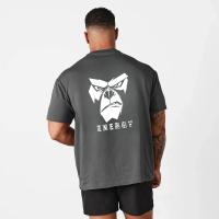 Camiseta De Fitness Para Hombre Camiseta Deportiva Suelta Con Mangas Cortas Para Gimnasio Ropa De Correr Camiseta De Bodybuilding - details 10