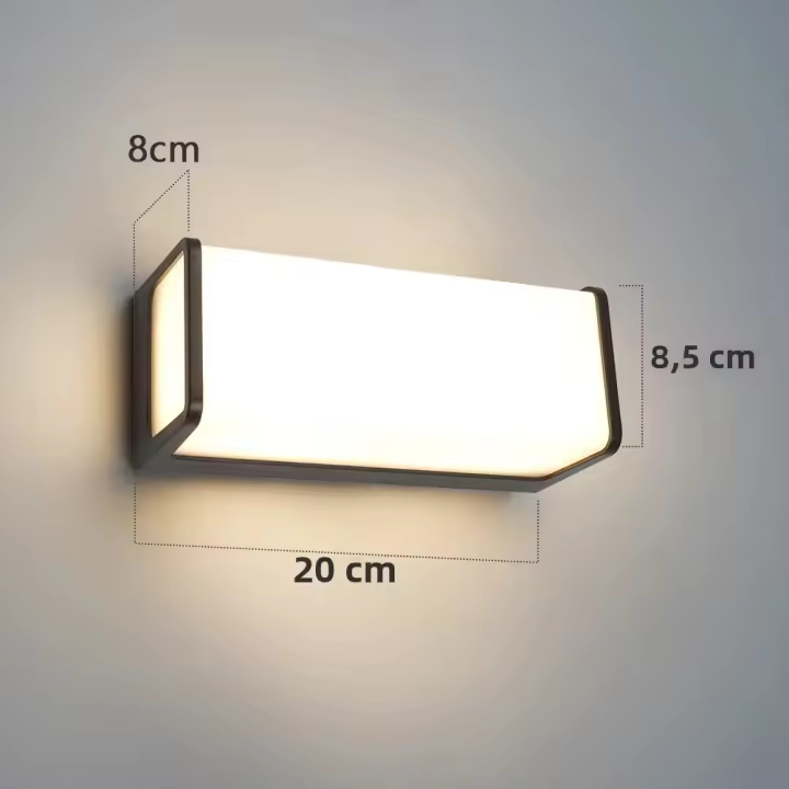 Lámpara De Pared Exterior Moderna LED Impermeable IP65 Para Balcones Jardines C�fes Luz De Porche 110v 220v Instalación Por Montaje Incluye Bombillas - 1