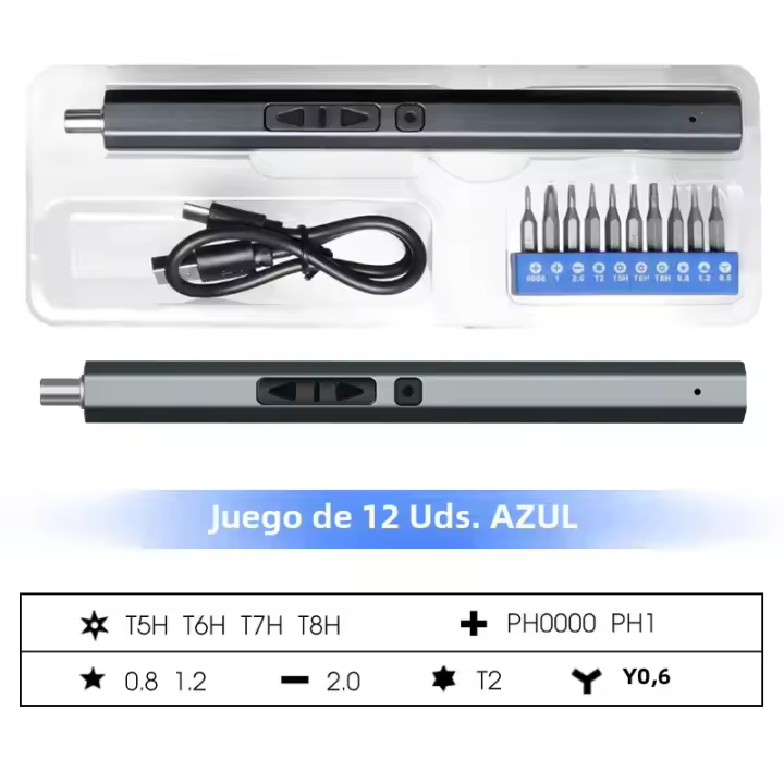 Set De Destornillador Eléctrico Cordless 12/39/50 En 1 Herramienta De Reparación Magnética Multifuncional Recargable Para DIY En Casa - 1