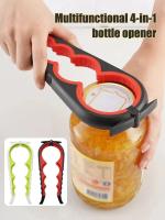 Abrepuertas Multifuncional Cuatro En Uno Anti Deslizamiento Para Botellas Y Lata Herramienta De Cocina De Aleación De Aluminio - details 0