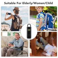 Alarma De Panico Para Mujeres Y Niñas Con Alerta Anti-Lobo Autodefensa Con Sirena De 130dB Recargable Por USB Alarma Emergencia Loud - details 5