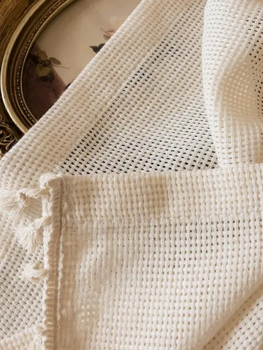 Cortina De Japón Gauze Opaca Para Poco Luz Algodón Y Lino Para Cocina Y Habitaciones Pequeñas Sin Perforar Ideal Para Ventanas De Bay Window - 1