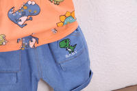 Ropa De Verano Para Bebés Niños Y Niñas Conjunto De 2 Piezas Camiseta Y Shorts Estilo Casual Con Diseño De Dibujos Animados Talla Ajustada Para Edades 4-6 Años - details 9