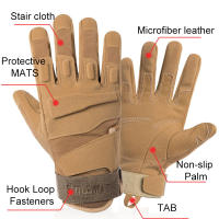 Guantes Tácticos De Mano Completa Para Ciclismo Escalada Paintball Tiro Caza Montar Esquí Uso En Actividades Al Aire Libre - details 2
