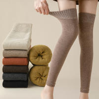Calcetines Largos Sin Pierna Para Mujer Calcetines Hasta La Rodilla De Color Sólido Térmicos Cuff Calientes Otoño Invierno - details 8