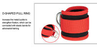 1Pcs Tirantes De Tobillo Ajustables Para Ejercicios De Fuerza Y Fitness Con Anillo D Soporte Para Entrenamiento En Casa Y Gimnasio - details 7