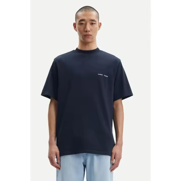 Samsøe Samsøe Camiseta Hombre Norsbro Azul - 1