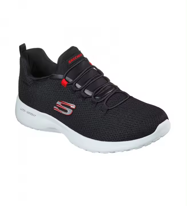 Skechers | Hombre | Zapatillas Dynamight negro, rojo - 1