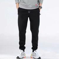 Pantalones Casuales Para Hombre Invierno Algodón Terciopelo Alineados Pantalones De Lana Gruesa Tejidos Sueltos Cintura Alta Estilo Smart Casual - details 6