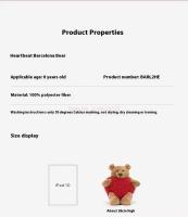Muñeco De Peluche JellyCat Barcelona Amor Oso Teddy Regalo Para Novia Día De San Valentín Decoración Para El Hogar Y Coche 26cm Unisex - details 5