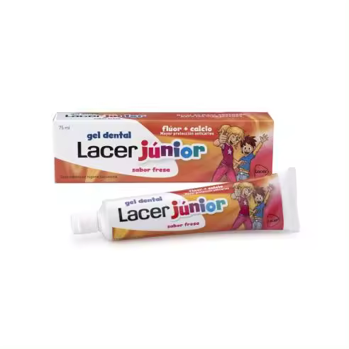LACER JUNIOR GEL DENTAL 75 ML SABOR FRESA - 1