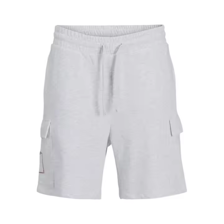 JPSTKANE SCRIPT SWEAT SHORTS G White Melange - 1