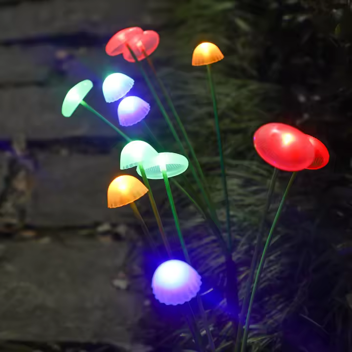 Lámpara De Jirafa Solar LED Para Decoración De Jardín Y Patio Externo Iluminación De Paisaje Con Forma De Hongo Y Jirafa Ideal Para Lawns Terrazas Y Jardines - 1
