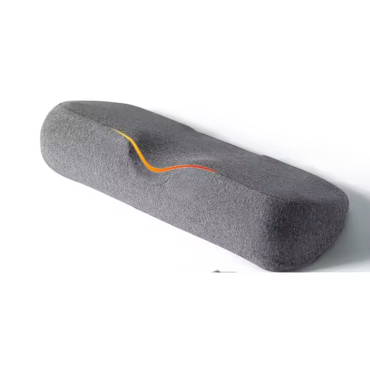 Almohadas cervicales para el cuello para aliviar el dolor al dormir, almohada de espuma viscoelástica para alivio del dolor rígido, almohada de apoyo cervical para almohada de cama (gris oscuro) - 1