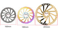 Cohete CNC Rotor De Freno Discal Para Bicicleta 160mm 180mm 203mm Mecánico/Hidráulico Disco De Freno Para Montañas Y Carretera Material De Acero - details 5
