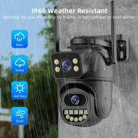 Cámara de vigilancia WiFi 4K 8MP, lente dual, zoom digital 4X, detección humana AI, ONVIF, cámaras IP PTZ de seguridad para exteriores - details 10