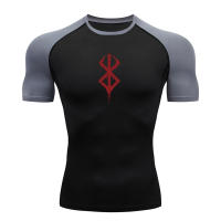 Camiseta De Compresión Para Hombre Anime Berserk Guts Fitness Running Deporte Técnica De Secado Rápido Transpirable Para Verano - details 13